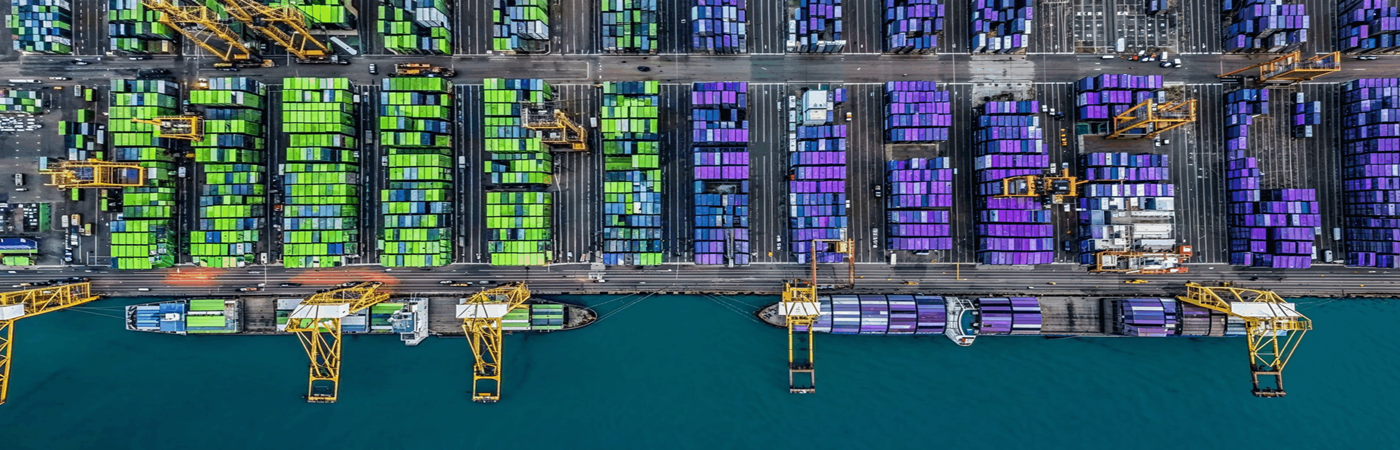Realistic depiction of modern port operations in Saudi Arabia, featuring container terminals with AI-driven data overlays, smart cargo movement, and dynamic resource allocation.