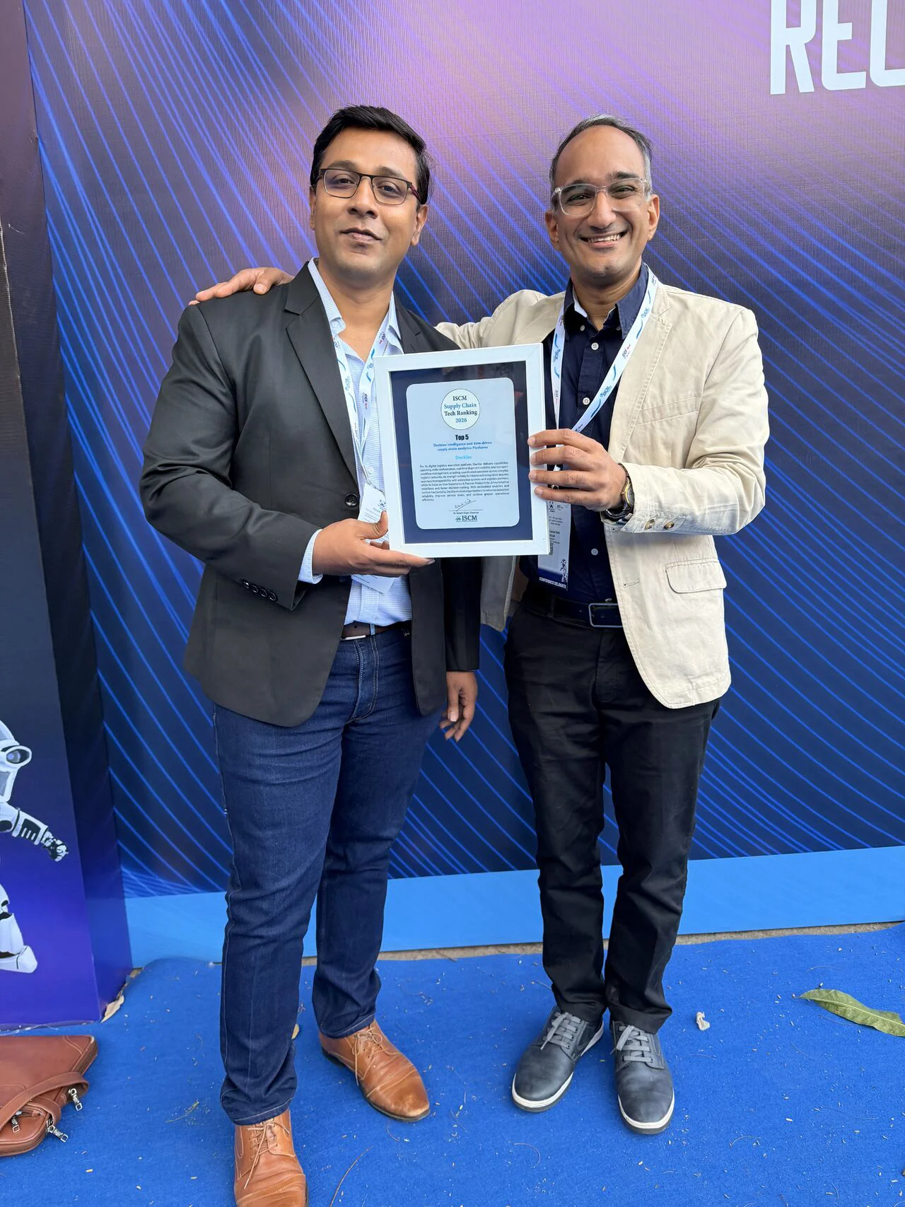 Prem and Nitesh Accepting Award